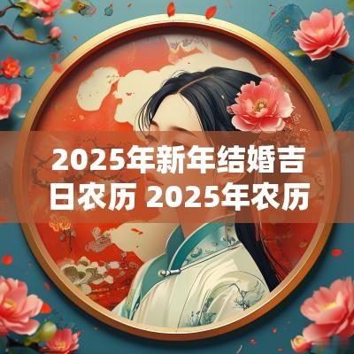 2025年新年结婚吉日农历 2025年农历正月结婚吉日一览表
