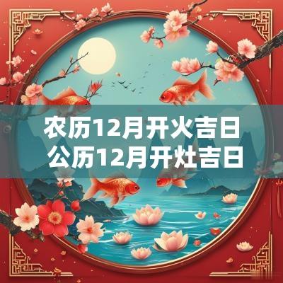 农历12月开火吉日 公历12月开灶吉日