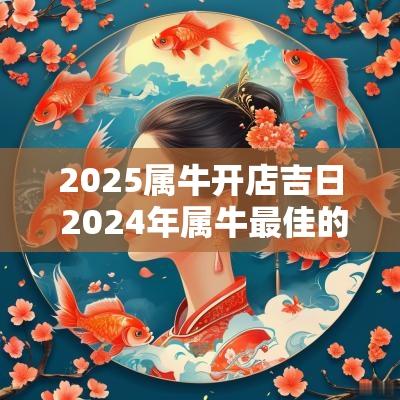 2025属牛开店吉日 2025年属牛最佳的开业吉日一览表