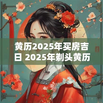 黄历2025年买房吉日 2025年剃头黄历吉日