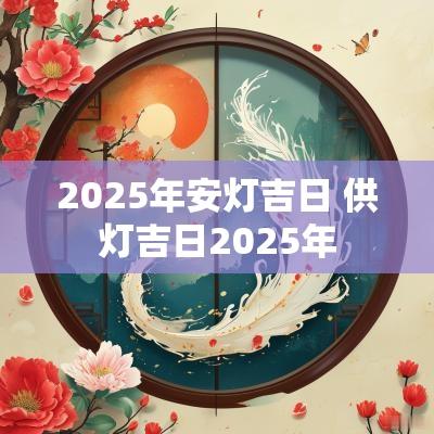2025年安灯吉日 供灯吉日2025年