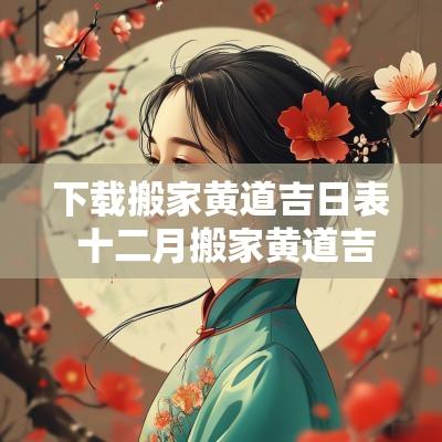 下载搬家黄道吉日表 十二月搬家黄道吉日