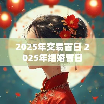 2025年交易吉日 2025年结婚吉日