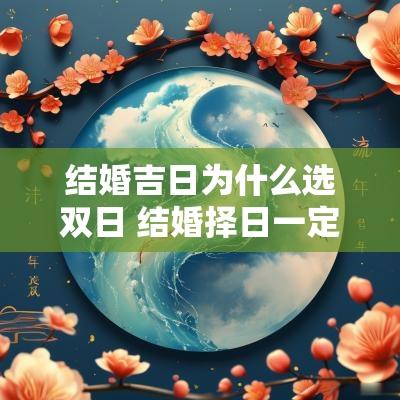 结婚吉日为什么选双日 结婚择日一定要双日吗