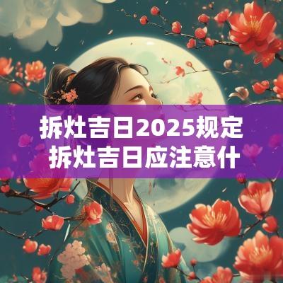 拆灶吉日2025规定 拆灶吉日应注意什么