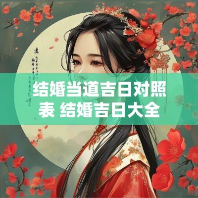 结婚当道吉日对照表 结婚吉日大全