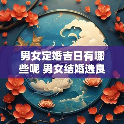 男女定婚吉日有哪些呢 男女结婚选良辰吉日