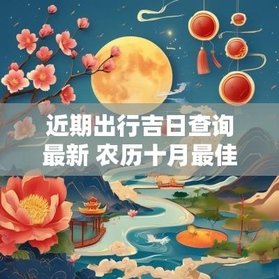 近期出行吉日查询最新 农历十月最佳出行吉日
