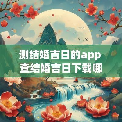 测结婚吉日的app 查结婚吉日下载哪个软件好