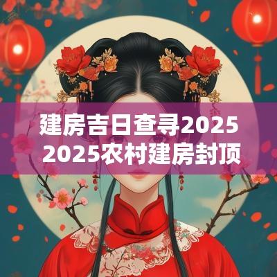 建房吉日查寻2025 2025农村建房封顶吉日