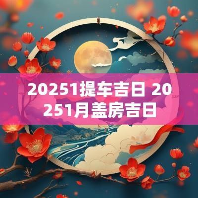 20251提车吉日 20251月盖房吉日