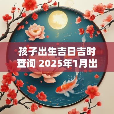 孩子出生吉日吉时查询 2025年1月出生吉日吉时