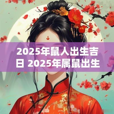 2025年鼠人出生吉日 2025年属鼠出生吉日