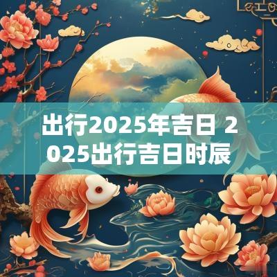 出行2025年吉日 2025出行吉日时辰