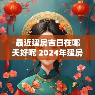 最近建房吉日在哪天好呢 2025年建房封顶吉日