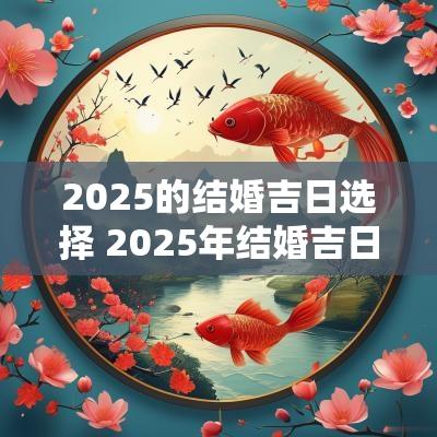 2025的结婚吉日选择 2025年结婚吉日一览表