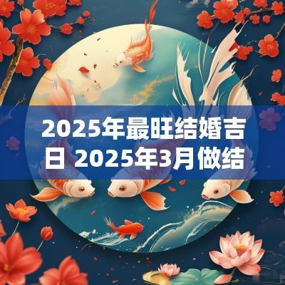 2025年最旺结婚吉日 2025年3月做结婚被子吉日
