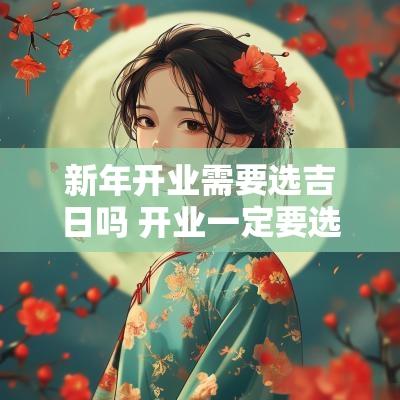 新年开业需要选吉日吗 开业一定要选吉日吗