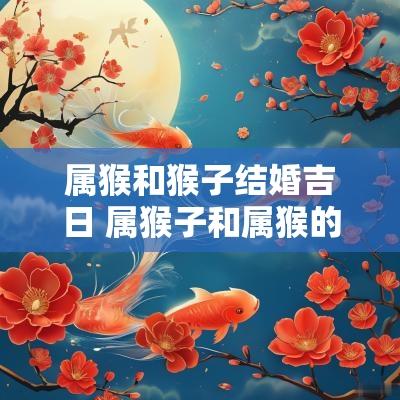 属猴和猴子结婚吉日 属猴子和属猴的结婚怎么样