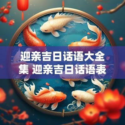 迎亲吉日话语大全集 迎亲吉日话语表达什么