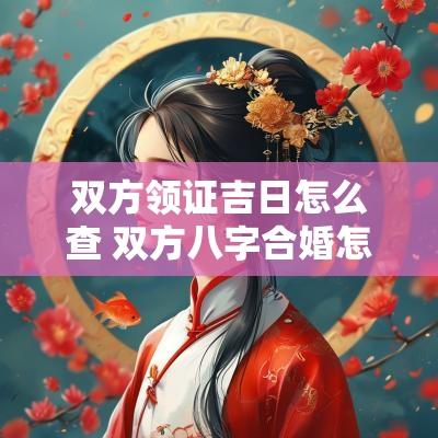 双方领证吉日怎么查 双方八字合婚怎么看