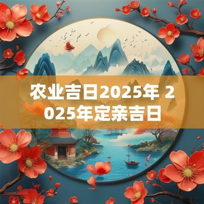 农业吉日2025年 2025年定亲吉日