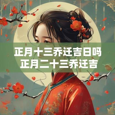 正月十三乔迁吉日吗 正月二十三乔迁吉日