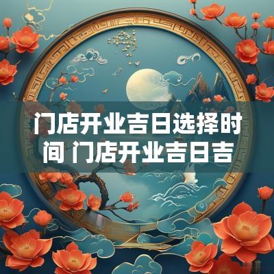 门店开业吉日选择时间 门店开业吉日吉时查询