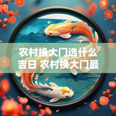 农村换大门选什么吉日 农村换大门最佳年龄