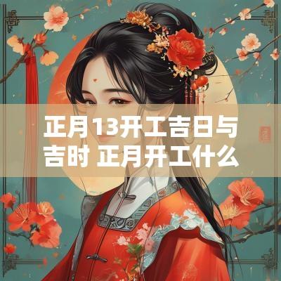 正月13开工吉日与吉时 正月开工什么吉日好