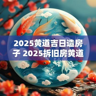 2025黄道吉日造房子 2025拆旧房黄道吉日