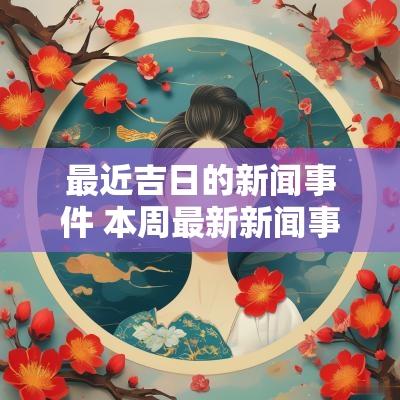 最近吉日的新闻事件 本周最新新闻事件