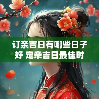 订亲吉日有哪些日子好 定亲吉日最佳时间