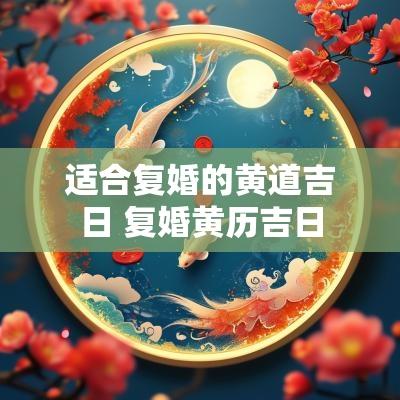 适合复婚的黄道吉日 复婚黄历吉日