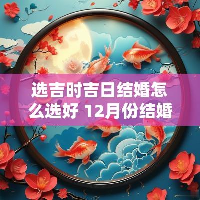 选吉时吉日结婚怎么选好 12月份结婚吉日吉时
