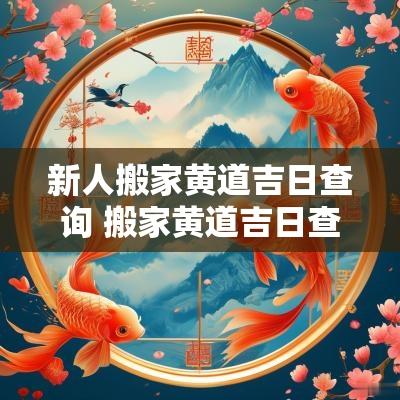 新人搬家黄道吉日查询 搬家黄道吉日查询2025年12月入宅