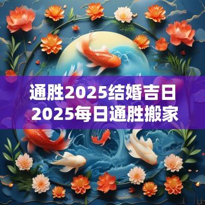 通胜2025结婚吉日 2025每日通胜搬家吉日