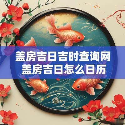 盖房吉日吉时查询网 盖房吉日怎么日历上查