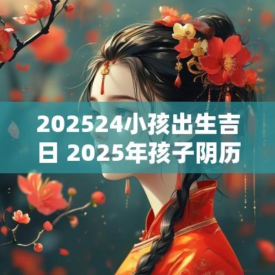 202524小孩出生吉日 2025年孩子阴历出生吉日