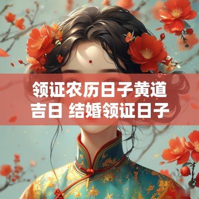 领证农历日子黄道吉日 结婚领证日子黄道吉日