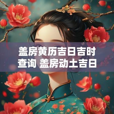 盖房黄历吉日吉时查询 盖房动土吉日查询最新