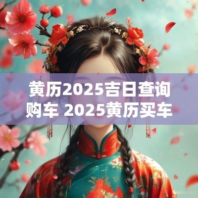 黄历2025吉日查询购车 2025黄历买车吉日查询