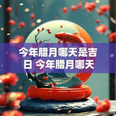 今年腊月哪天是吉日 今年腊月哪天