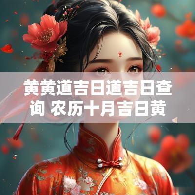 黄黄道吉日道吉日查询 农历十月吉日黄道吉日