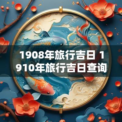 1908年旅行吉日 1910年旅行吉日查询