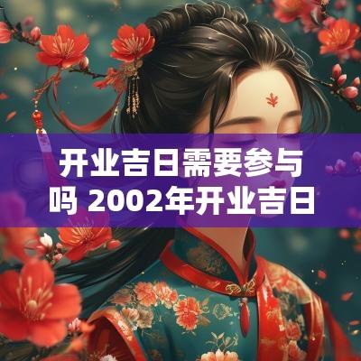 开业吉日需要参与吗 2002年开业吉日