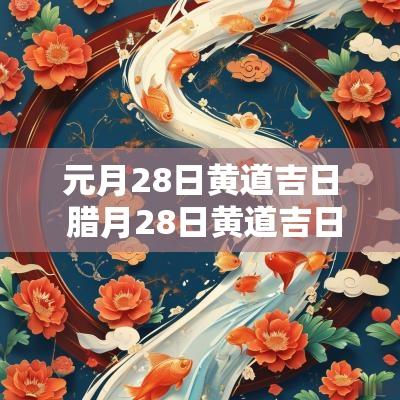 元月28日黄道吉日 腊月28日黄道吉日