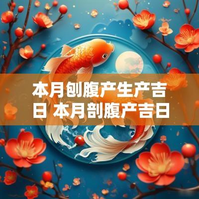 本月刨腹产生产吉日 本月剖腹产吉日是哪几天