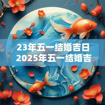 23年五一结婚吉日 2025年五一结婚吉日