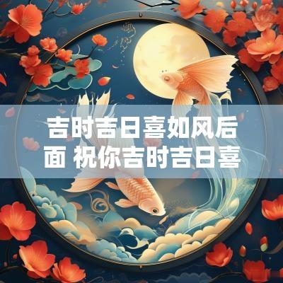 吉时吉日喜如风后面 祝你吉时吉日喜如风原版